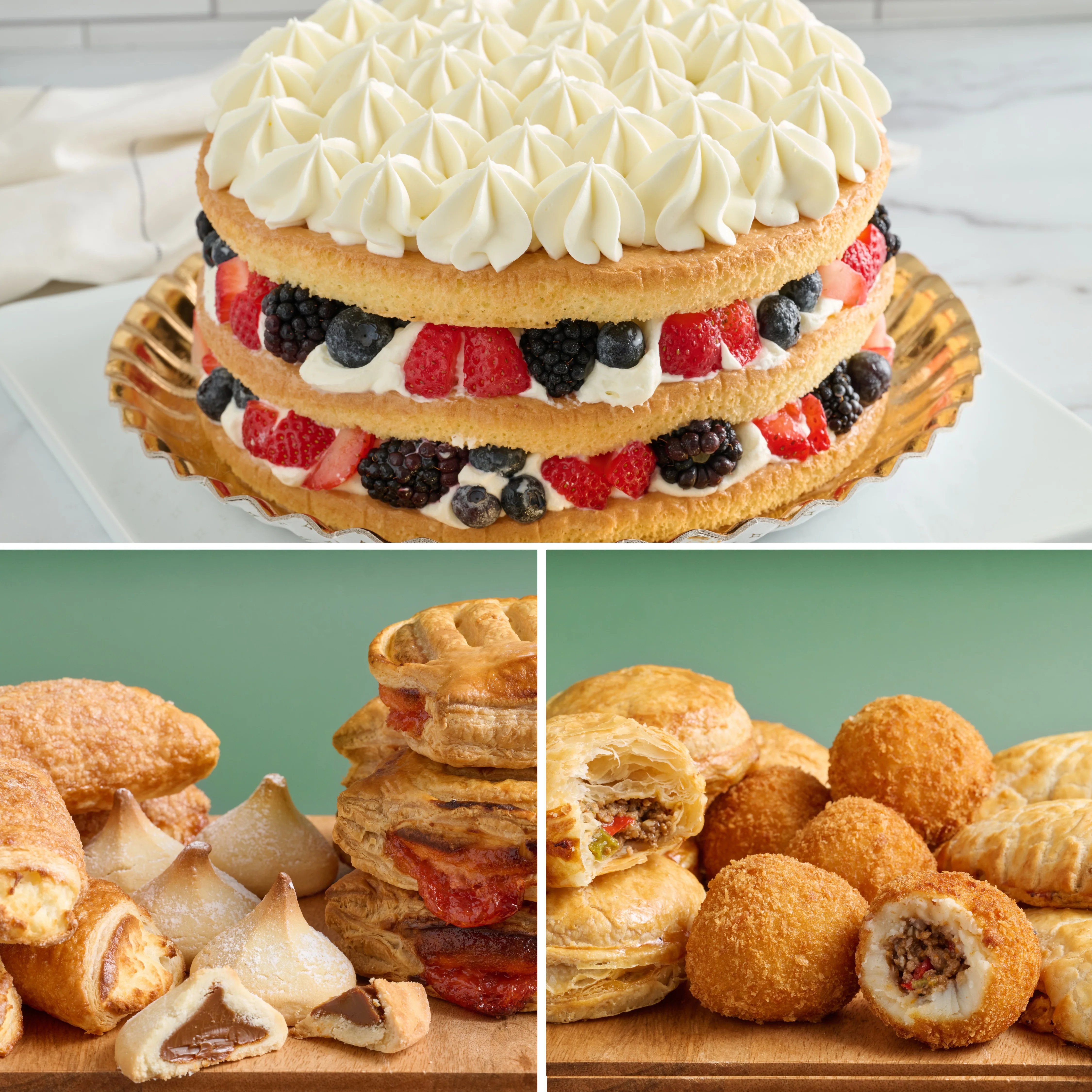 MilkāN BerriesĀ® + Sweet & Savory Sampler (1 cake + 30 pcs.)